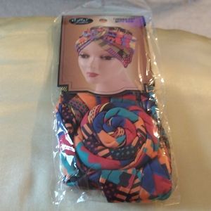 Women's Turban Hat with Bow multicolor